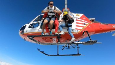 sky diving in Iran