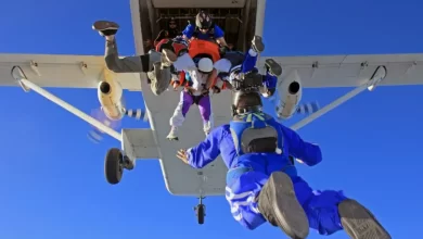 چتربازی در تابستان